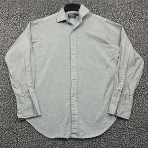 Vintage Polo Ralph Lauren Philip Men 16-33 Pinpoint Oxford Cotton Button Up